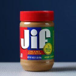 Where is the batch number code in Peanut Butter Jif?